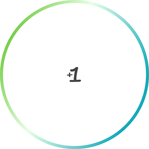 React Native circular button with gradient border.